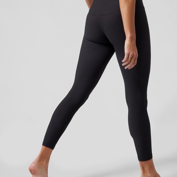 Athleta Elation Rib Tight- Black - Picture 1 of 4
